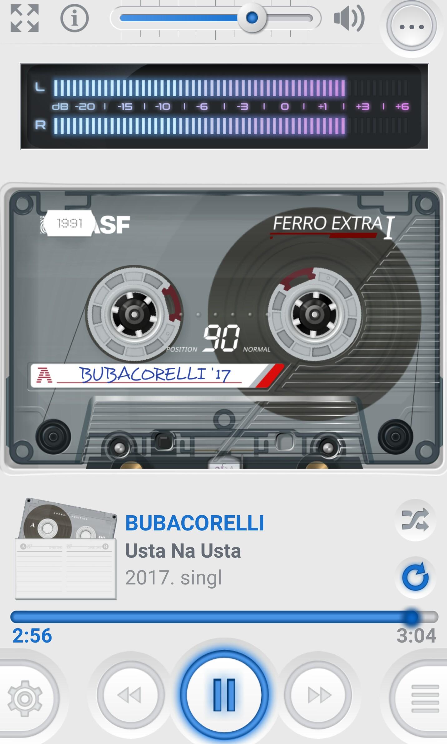 android apk za player koji simulira cassette deck HiFi audio HiFi